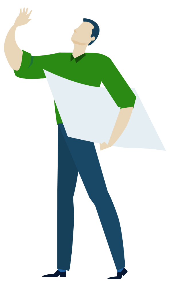 Man With Poster Icon